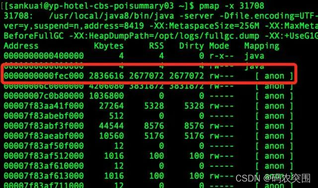 gperftools显示的内存地址分布